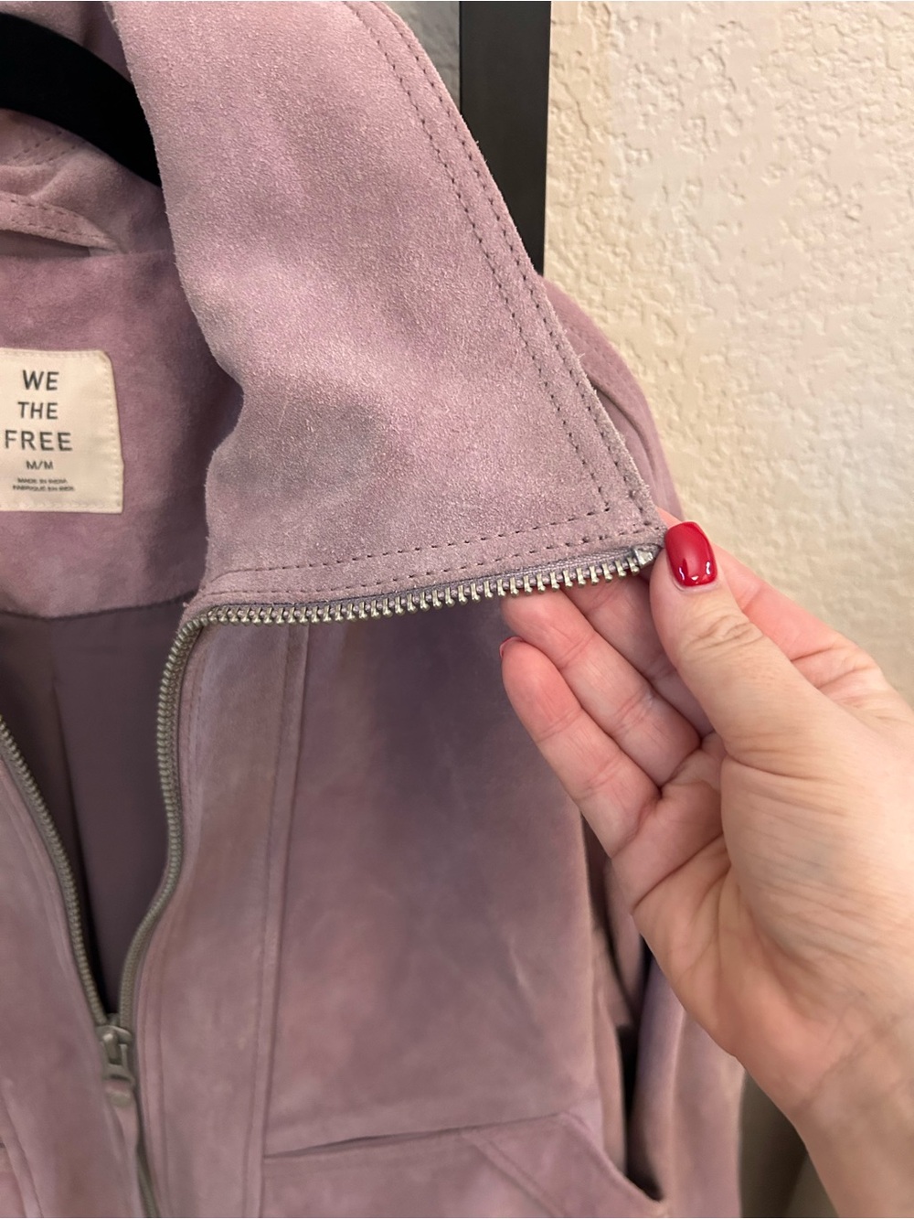 NWT Free People Desert Moon Suede Jacket Violet Mist - Picture 5 of 8